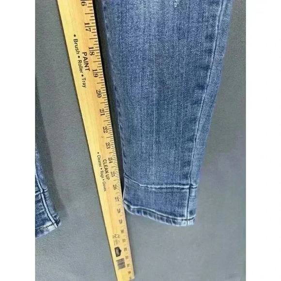 Judy Blue Skinny Fit Jeans Womens Size 7/28 Buffalo Plaid Distressed JB82167MD - Picture 11 of 12